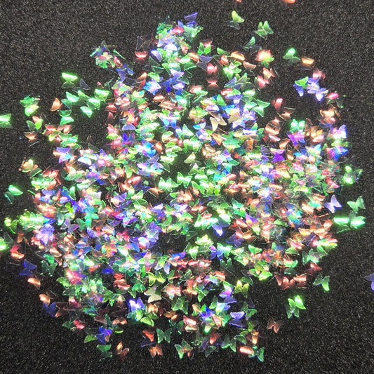 Accent Glitter - Butterflies (Clear Iridescent)