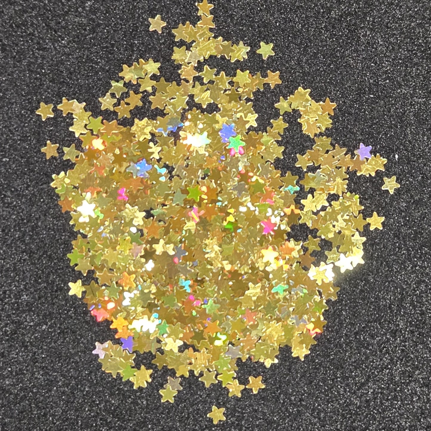 Accent Glitter - Stars (Holographic Gold)